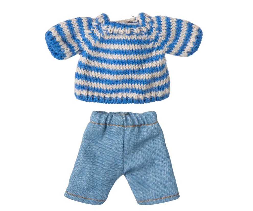 Maileg Knitted Sweater and Pants, Big Brother Mouse