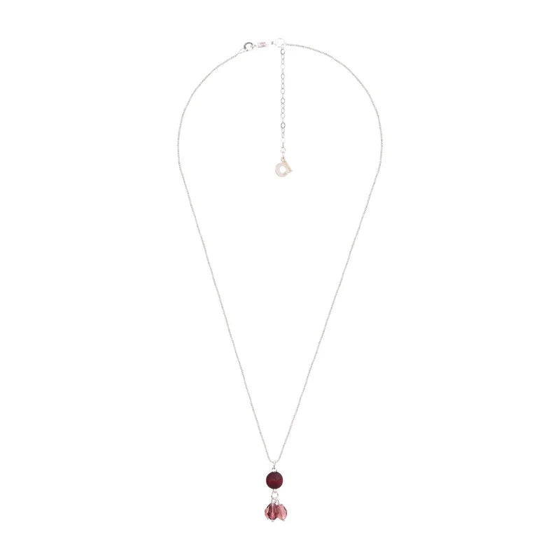 aarikka Lasipisara Necklace Plum Red