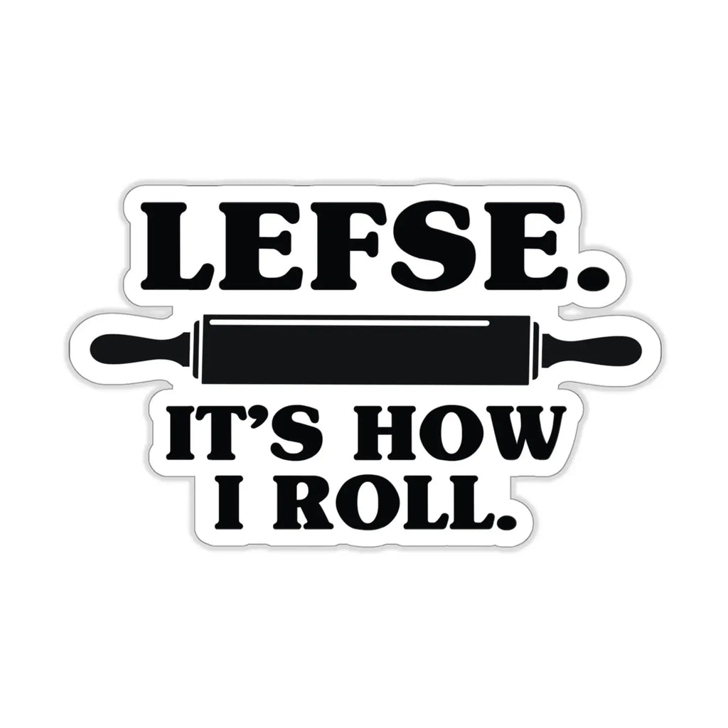 Lefse It's How I Roll Sticker