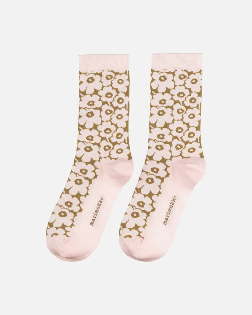 Marimekko Linjaus Pikkuinen Unikko Socks, Light Pink