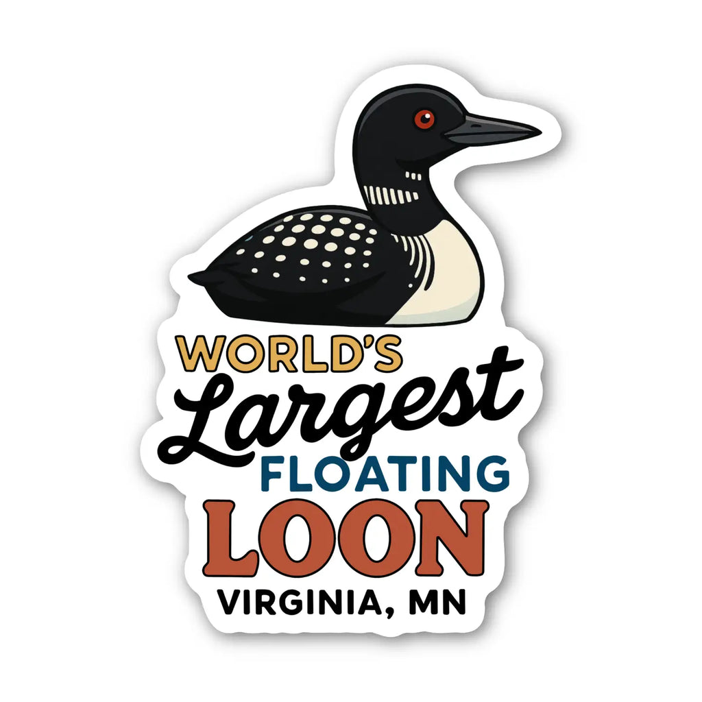 World's Largest Floating Loon Sticker