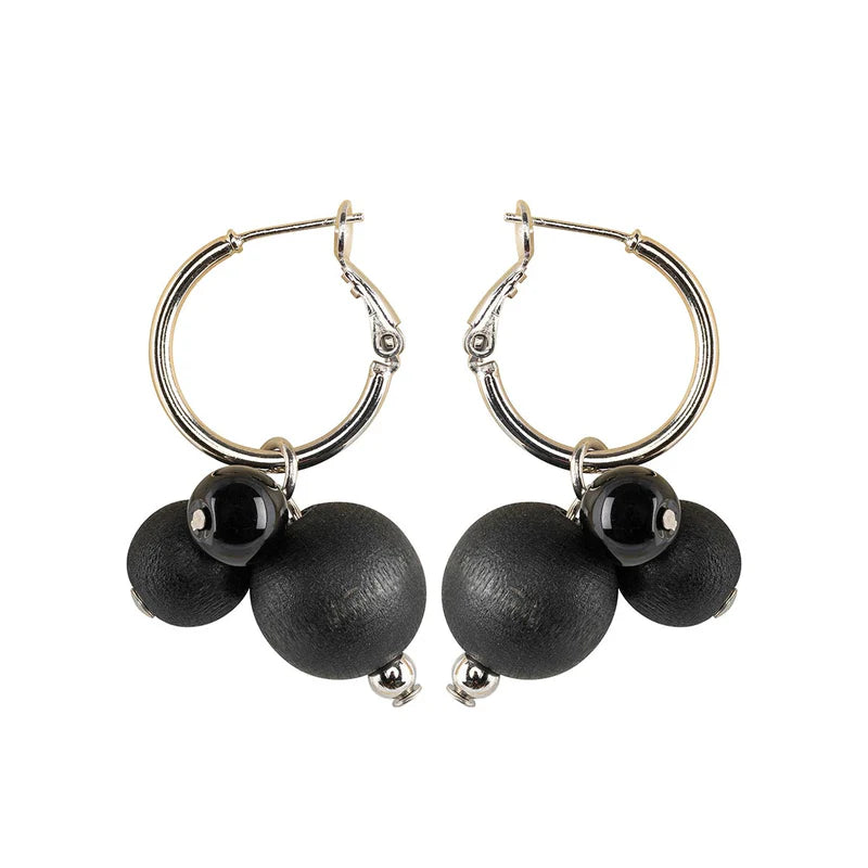 aarikka Lydia Earrings, Black