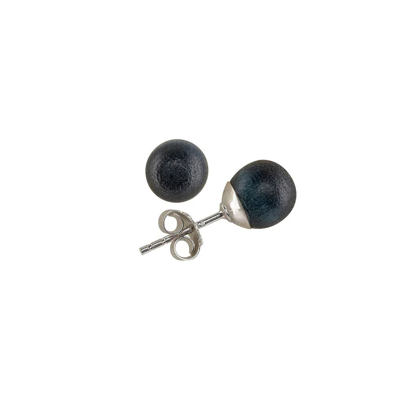 aarikka Marja Earrings, Dark Blue