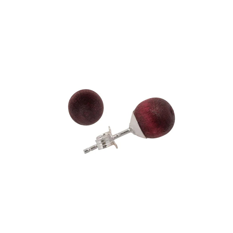 aarikka Marja Earrings Plum Red