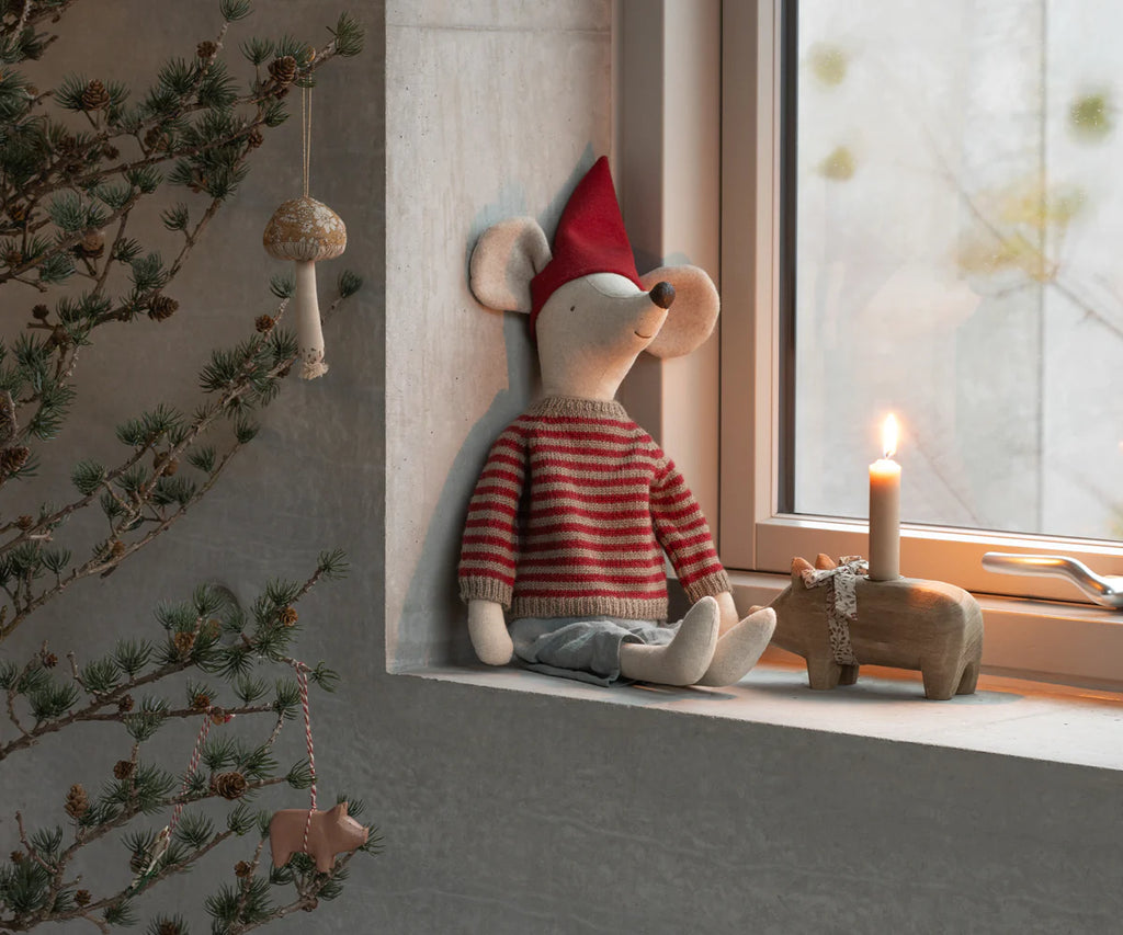 Maileg Christmas Mouse, Maxi - Boy