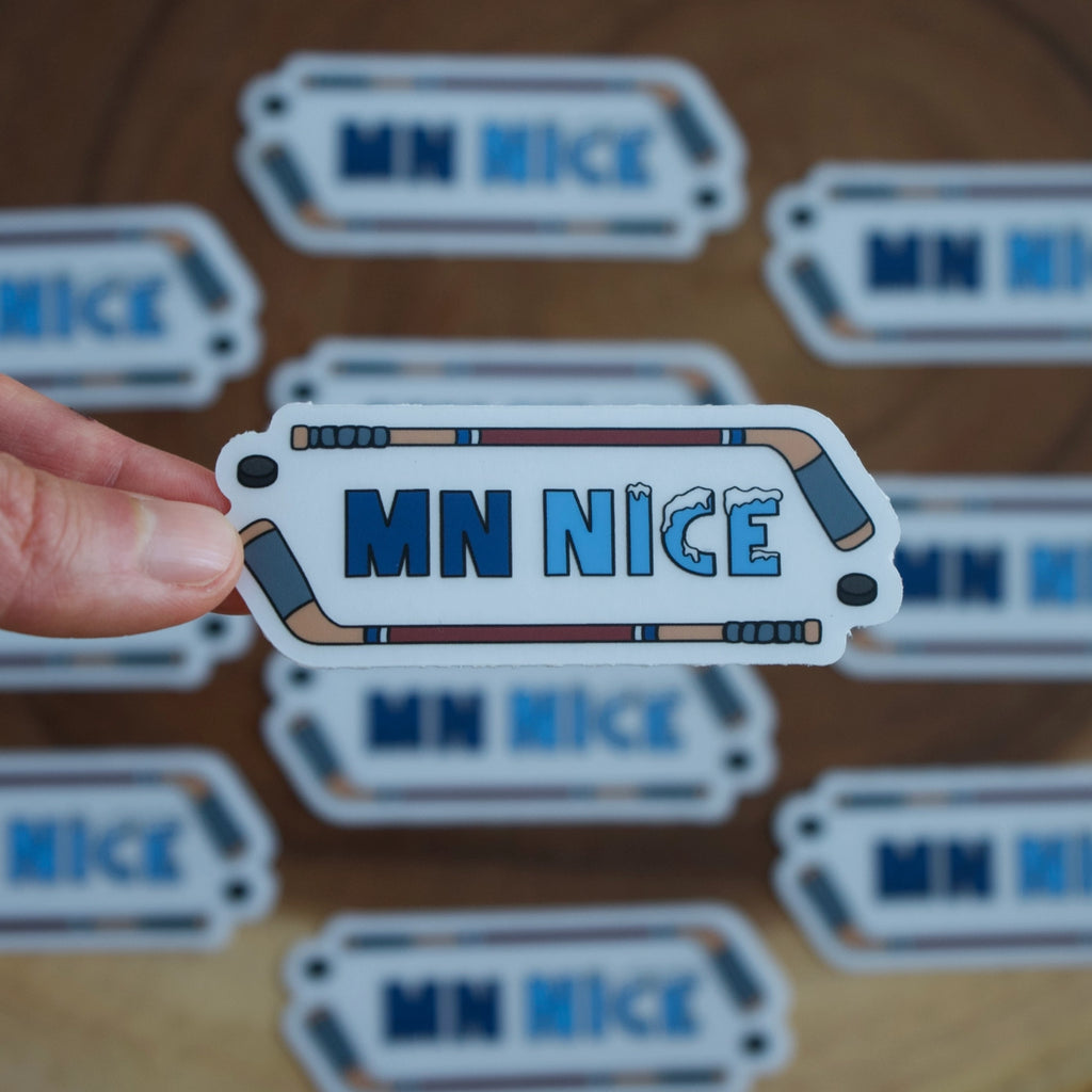 Minnesota Nice Hockey Sticker