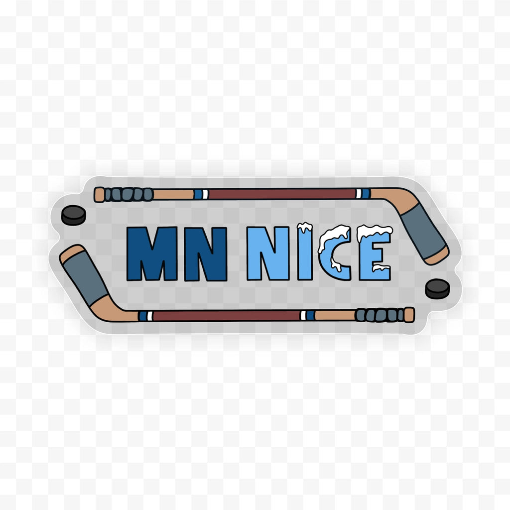Minnesota Nice Hockey Sticker