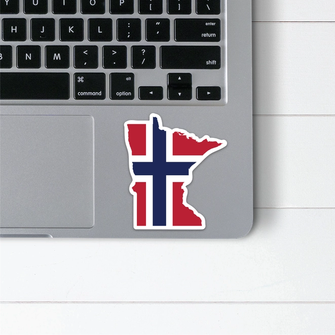 Minnesota Norwegian Flag Sticker