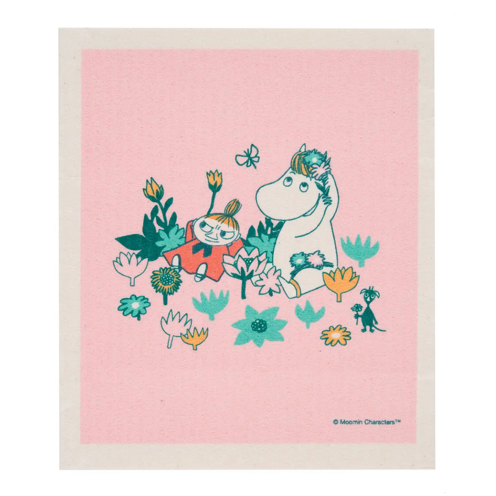 Moomin, Snorkmaiden & Little My Swedish Dishcloth