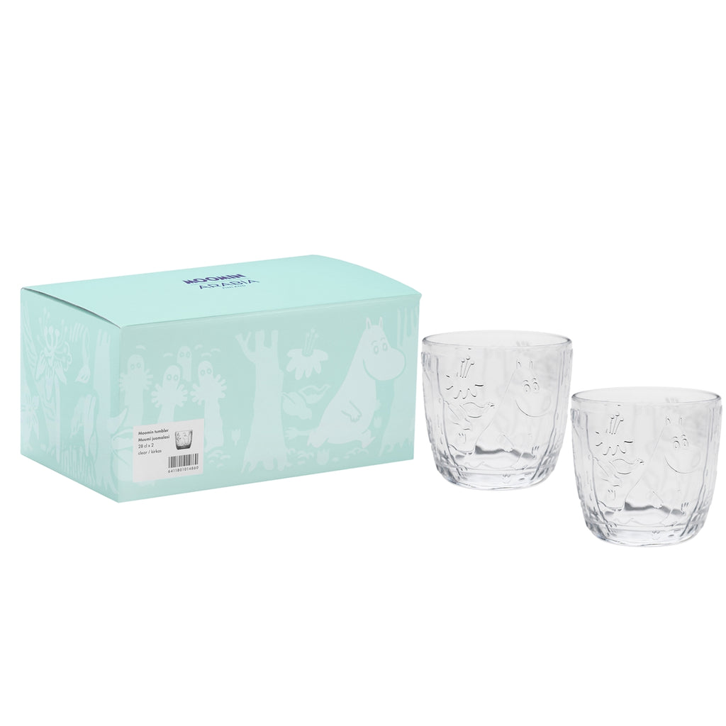Arabia Moomin Tumblers, Set/2 Clear
