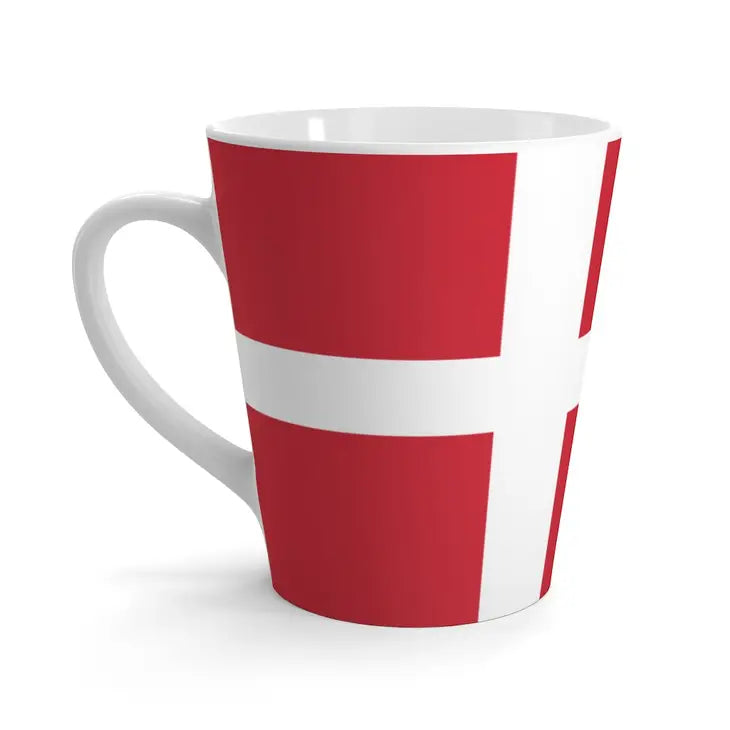 Danish Flag Latte Mug