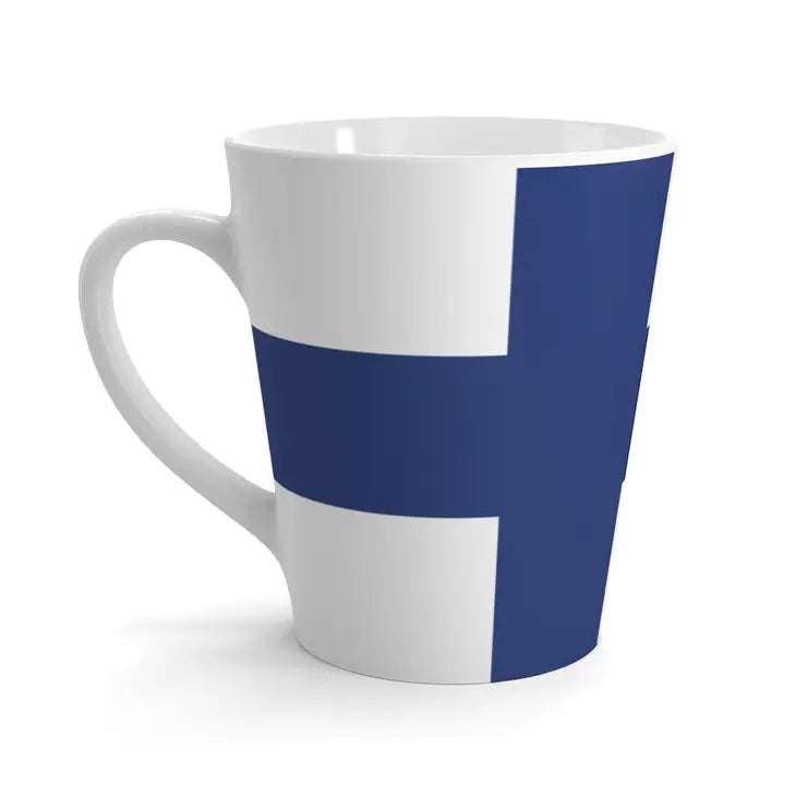 Finnish Flag Latte Mug