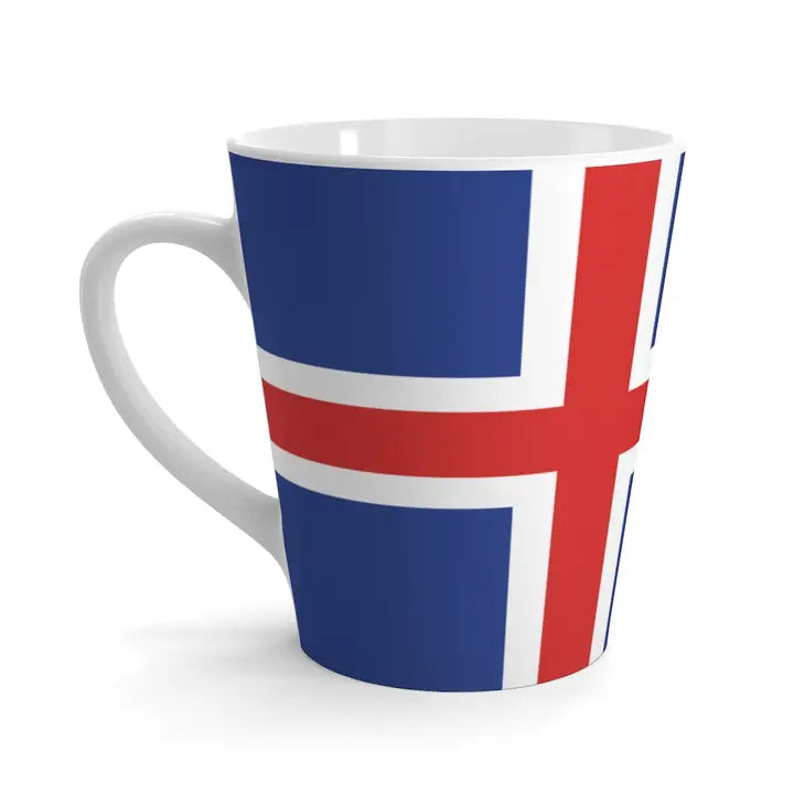 Icelandic Flag Latte Mug