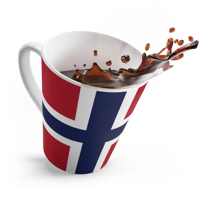 Norwegian Flag Latte Mug