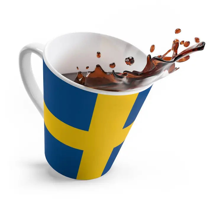 Swedish Flag Latte Mug