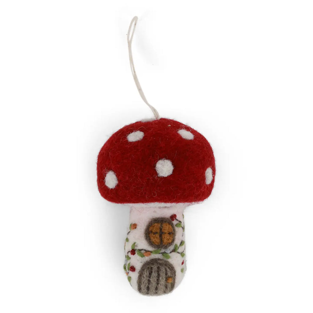 Gry & Sif Mushroom House Ornament