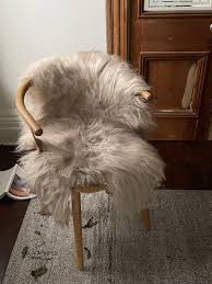 Icelandic Sheepskin Throw Rug, Nude