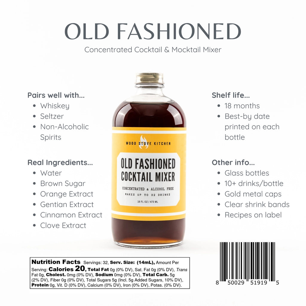 Wood Stove Kitchen Old Fashioned Cocktail Syrup