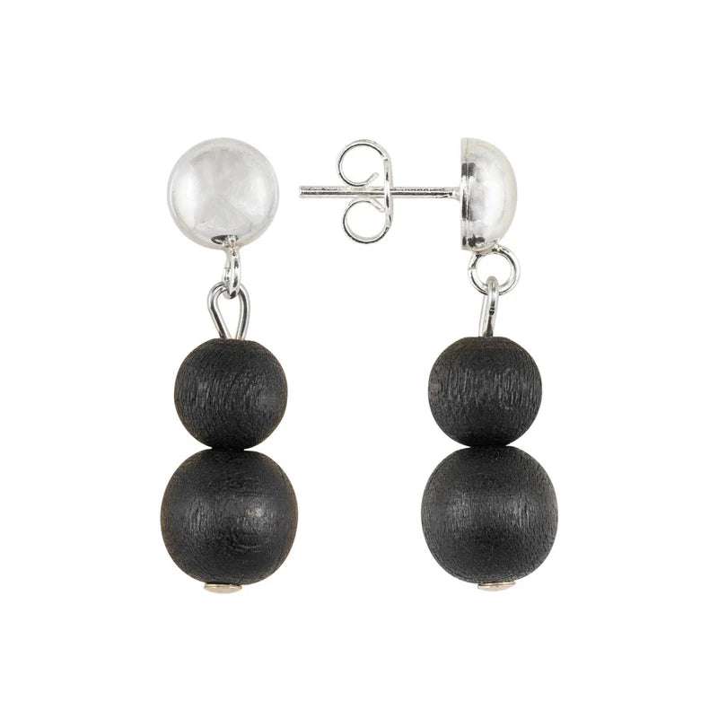 aarikka Olos Earrings, Black