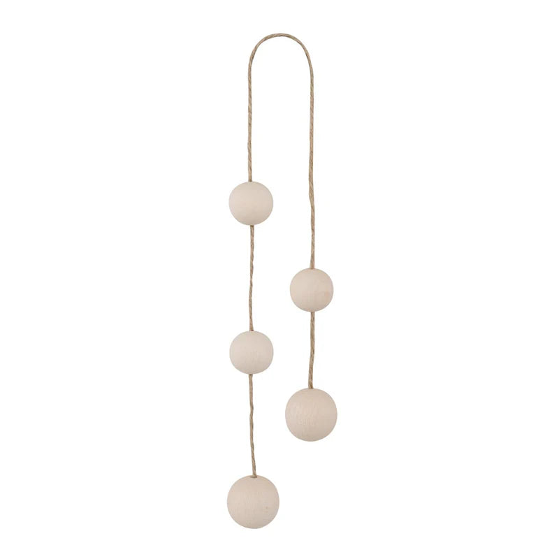 aarikka Pom Pom Ornament, White