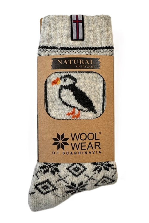Wool Wear 80% Wool Socks, Puffin