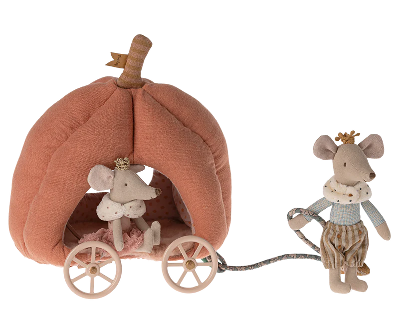 Maileg Pumpkin Carriage, Mouse