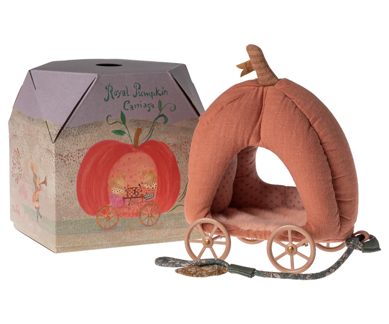 Maileg Pumpkin Carriage, Mouse