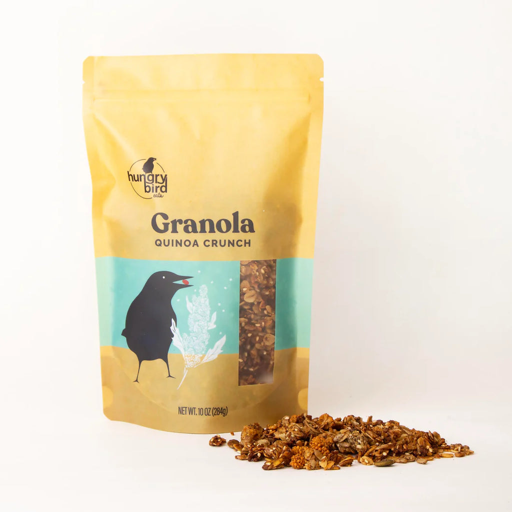 Hungry Bird Eats Quinoa Crunch Granola