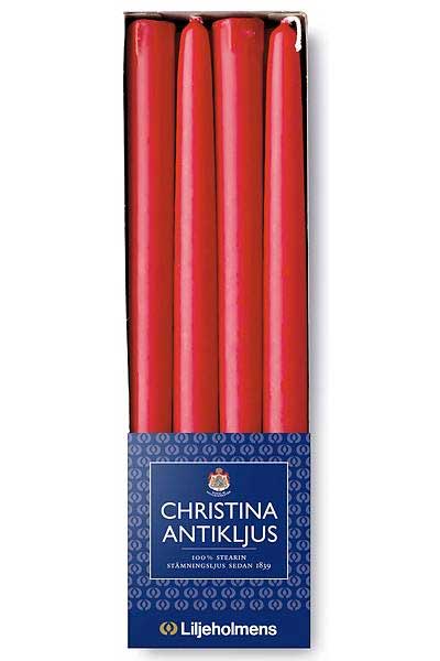 Liljeholmens Taper Candles, Red
