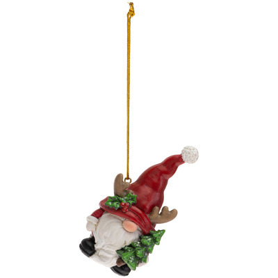 Reindeer Gnome Ornament with Tree