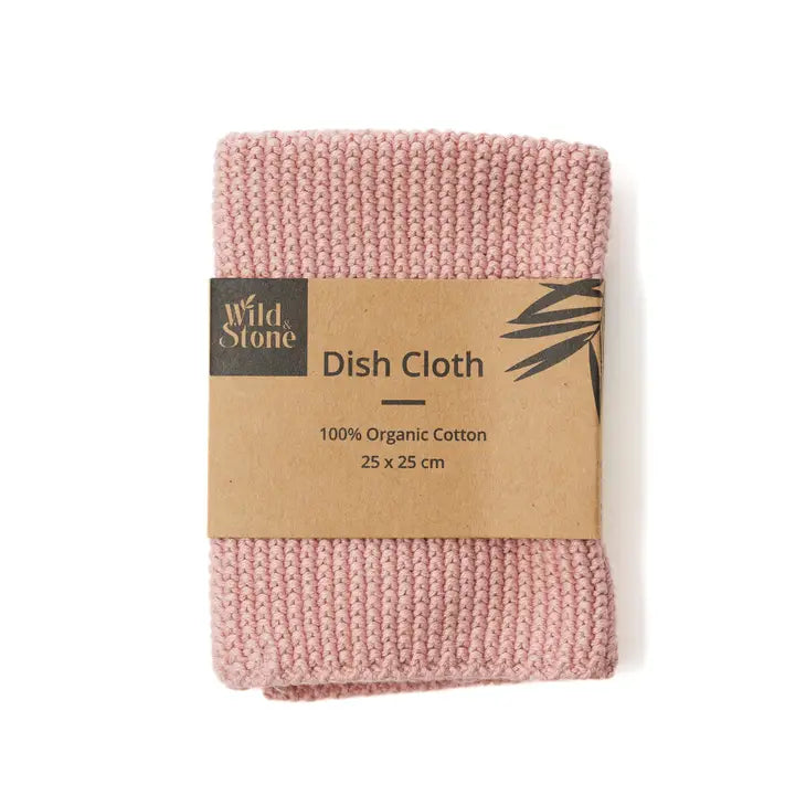 100% Organic Cotton Dish Cloth, Rose