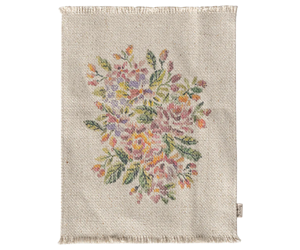 Maileg Rug, Flowers - Large