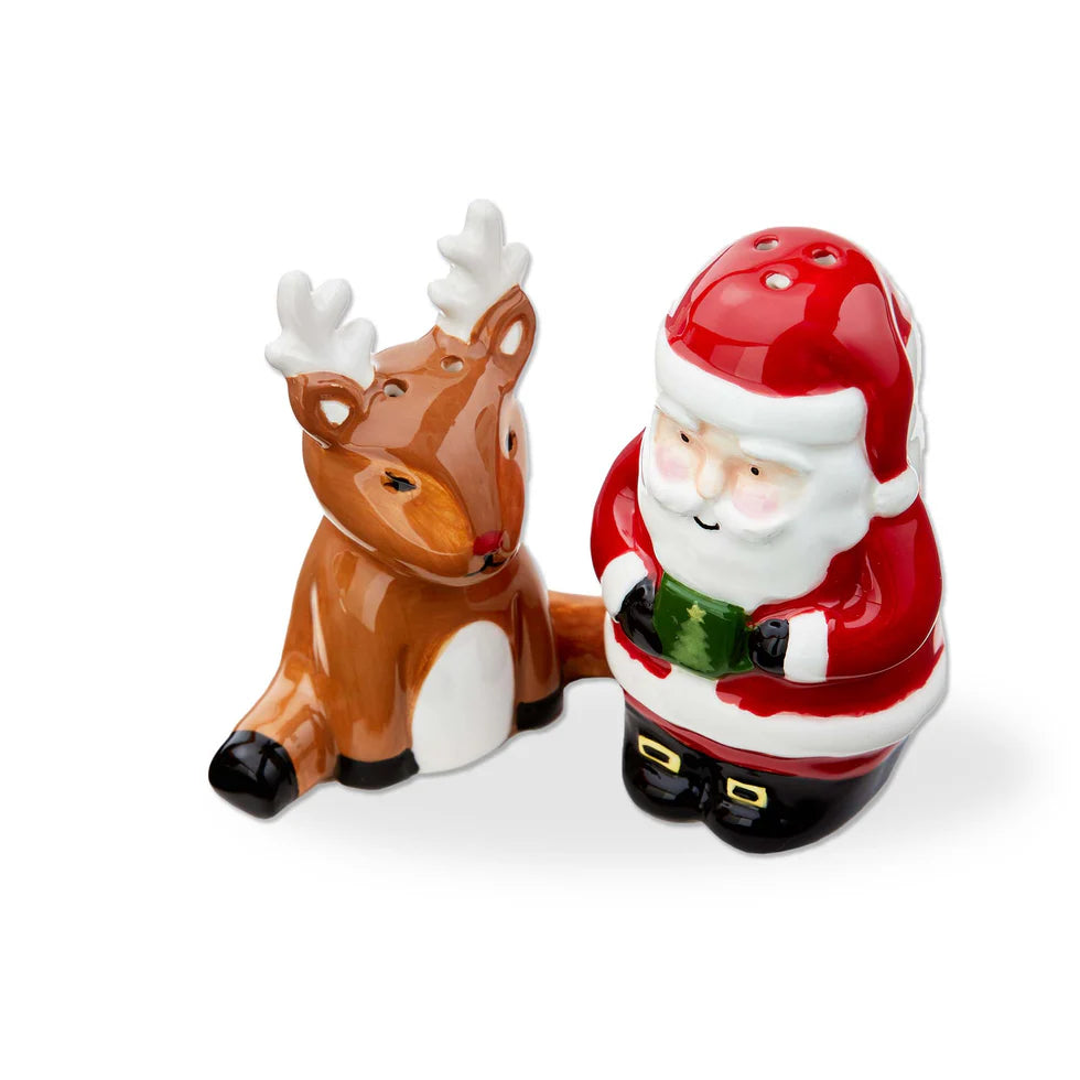 Santa & Reindeer Salt & Pepper, Set/2