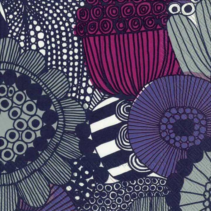 Marimekko Siirtolapuutarha Purple Lunch Napkins