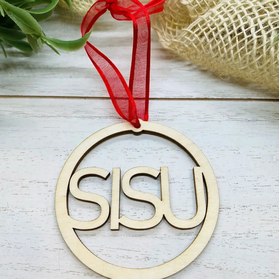 Laser Cut Wood Sisu Ornament