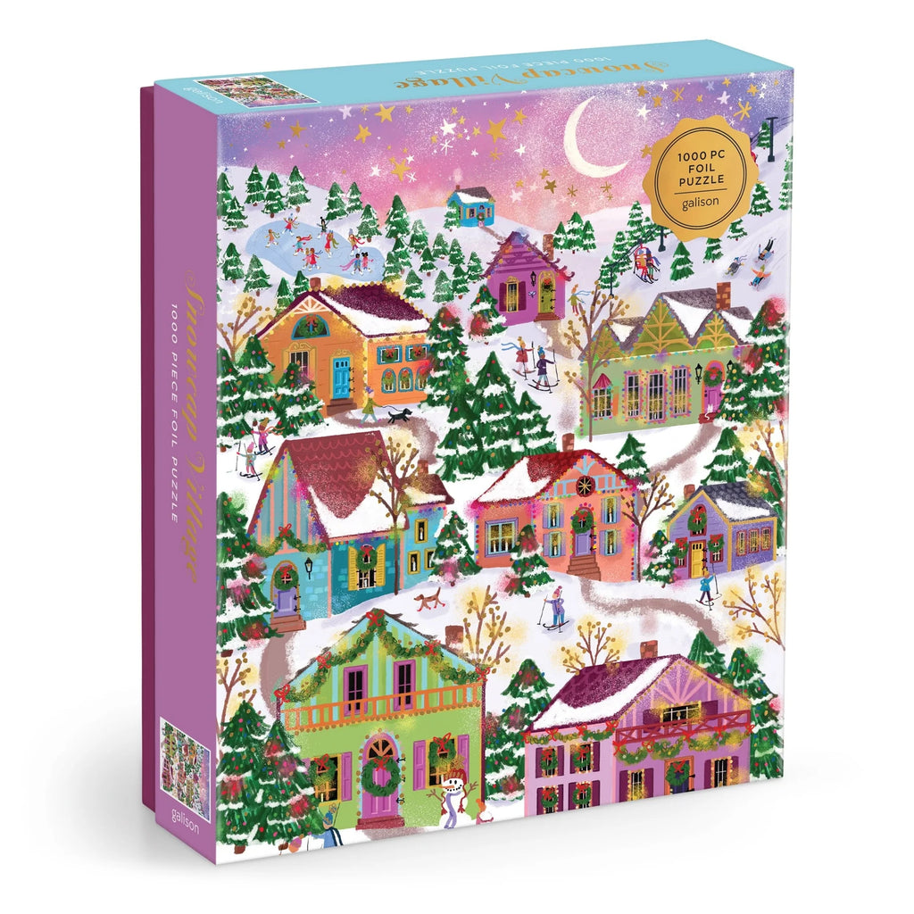 Snowcap Village 1000 Piece Foil Puzzle