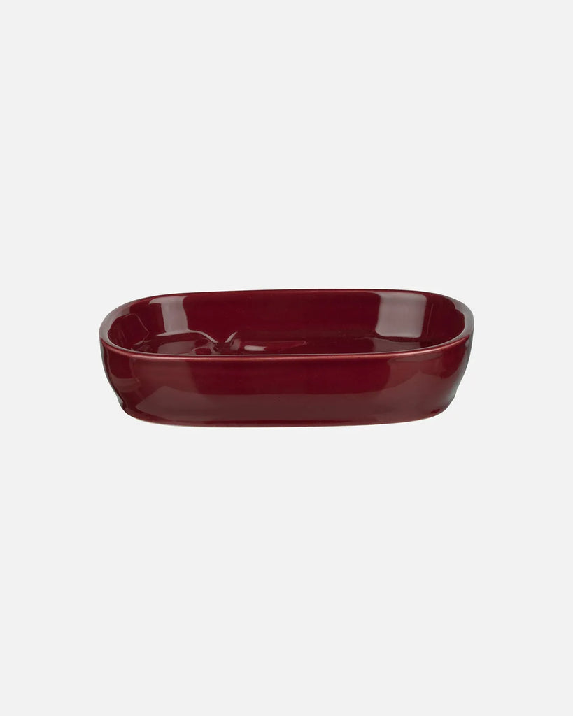 Marimekko Unikko Soap Dish, Burgundy
