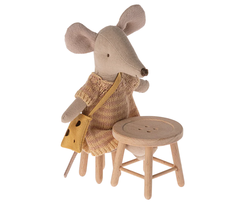 Maileg Table & Stool Set, Mouse