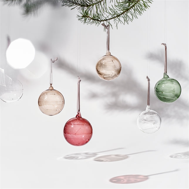 iittala Sun Ball Ornament, Green/Clear/Linen