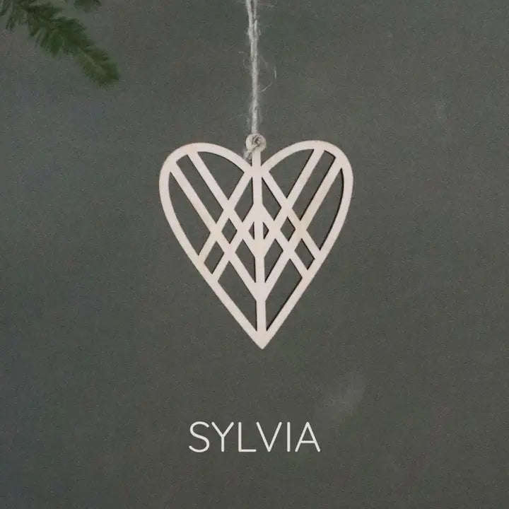 Papurino Finnish Christmas Ornament, Sylvia Set/2