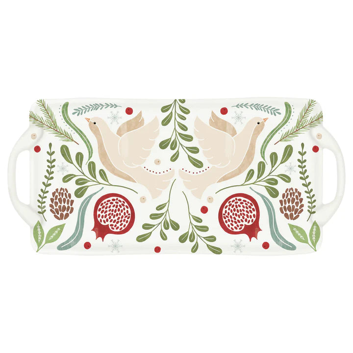Winter Berry Melamine Tray
