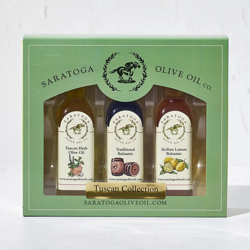 Saratoga Olive Oil Co 60ml Oil and Balsamic Tuscan Collection, Pack of 3
