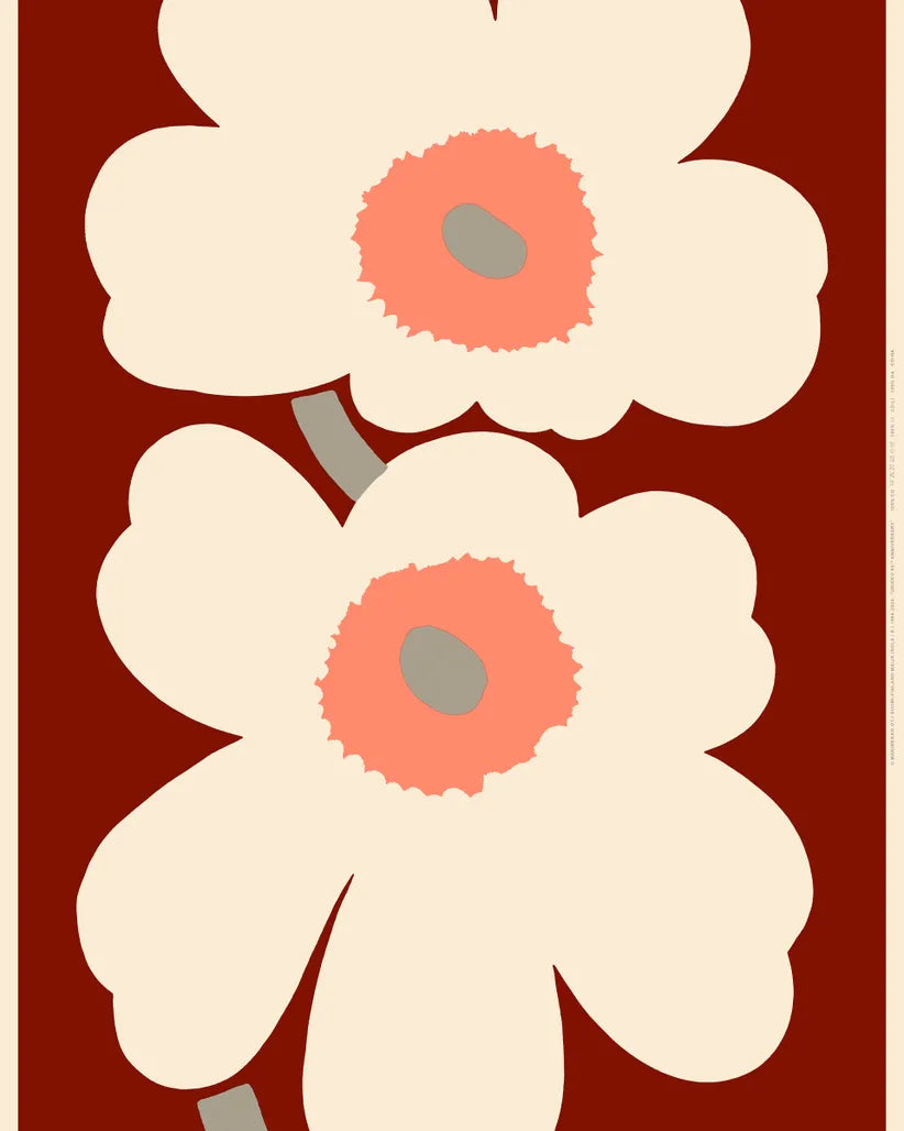 Marimekko Unikko 60th Anniversary Fabric – Irma's Finland House Marimekko Unikko 60th Anniversary Fabric – Irma's Finland House