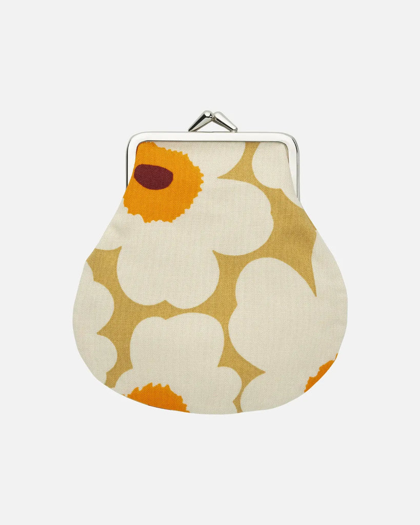 Marimekko Mini Unikko Pieni Kukkaro, Caramel/Cream/Warm Orange