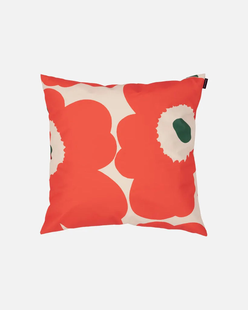 Marimekko Unikko Outdoor Cushion Cover, 50x50, Orange/Green