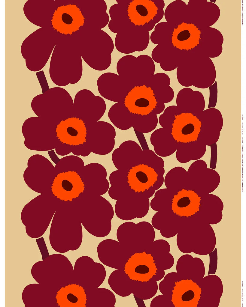 Marimekko Unikko Linen Fabric