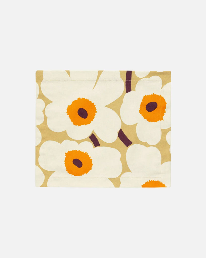 Marimekko Unikko Placemat, Caramel/Cream/Warm Orange