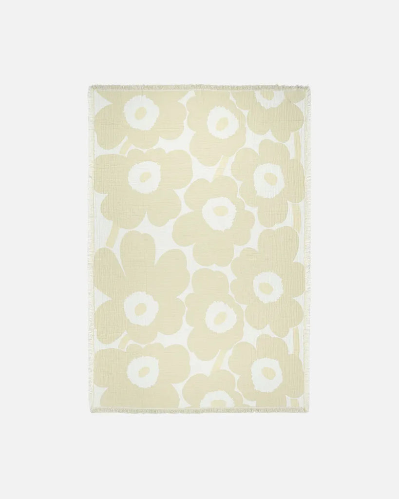 Marimekko Unikko Jacquard Throw, Off White/White