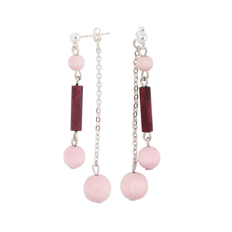 aarikka Vilja Earrings Shades of Red