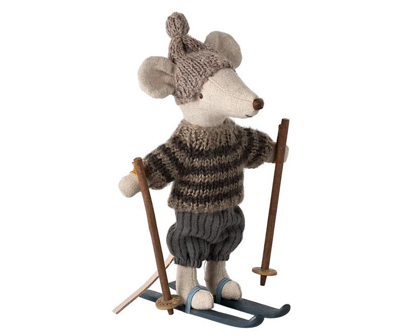 Maileg Winter Mouse with Ski Set, Big Brother